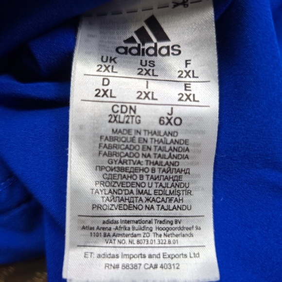 Kansas Jayhawks Jacket Mens 2XL Adidas 1/2 Zip Pullover Lightweight - Picture 8 of 10